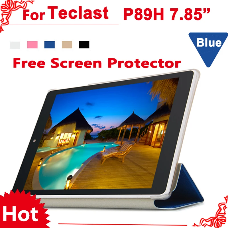 

New Arrival 7.85" case For Teclast P89H Flip pu Leather case for Teclast P89H Protective Cover + free 2 pcs Screen Protector