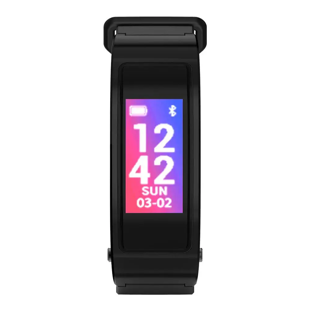 Newest Bluetooth Earphone Smart Bracelet Answer Call Smart Talk Band Intelligent Bluetooth Talk Bracelet Sports Black 2018