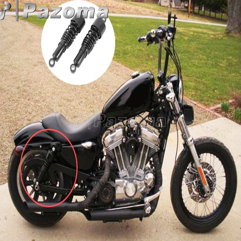 Комплект задних и амортизаторов для мотоцикла черный комплект Harley Sportster XL 883 1200