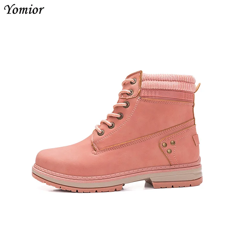

Yomior Lace-Up Autumn Winter Warm Snow Boots for Girls Famous Brand Women Boot Fashion Casual Ankle Boots for Women Botas Mujer