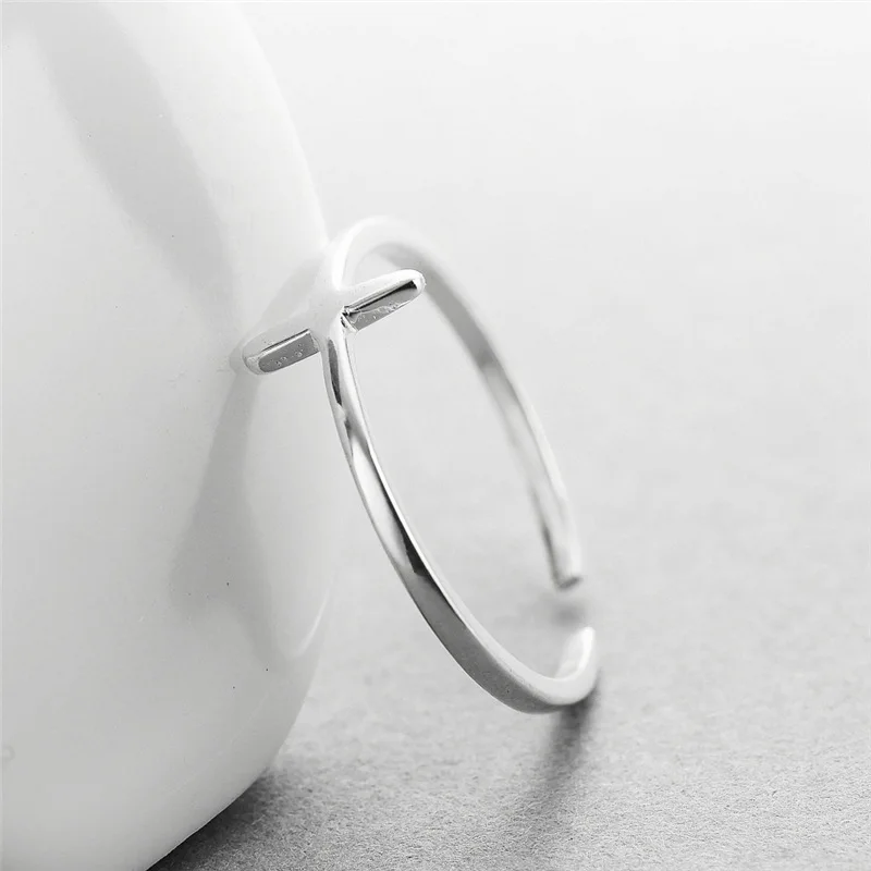 Silver Cross Tail Ring Hypoallergenic Design Silver Ring | Muduh Collection