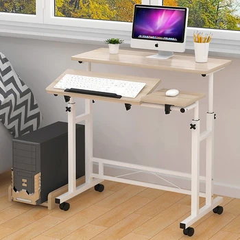 

laptop Desk Can Be Raised And Lowered Simple Bedside Table Mobile Desktop Table Multi-function Learning Table