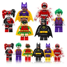 xinh 1pcs Super Heroes Harley Quinn Joker Batman Movie Catwoman Robin Poison Building Blocks Compatible With LegoINGly Batman