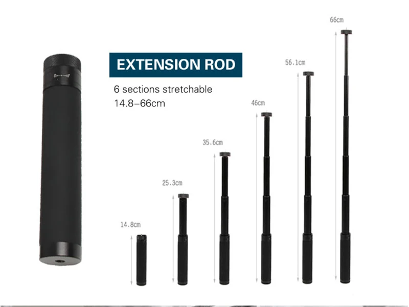 Универсальные удлинители для мобильных телефонов для смартфонов, кронштейн для штатива, селфи-Палка для Dji OSMO Pocket gimbal
