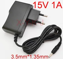 1PCS 15V1A Alta qualidade AC 100 V-240 V Adaptador Conversor DC 15V 1A 1000mA fonte de Alimentação UE Ficha DC 3.5 milímetros x 1.35 milímetros