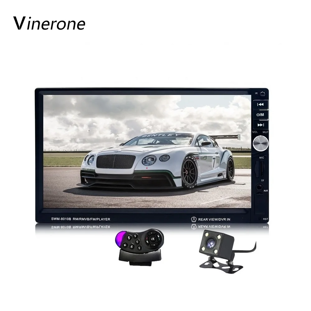 

Vinerone 2 Din Car Radio 7'' Touch Screen Multimedia Audio Player Stereo Autoradio 2din Bluetooth USB SD MP3 Rear View Camera