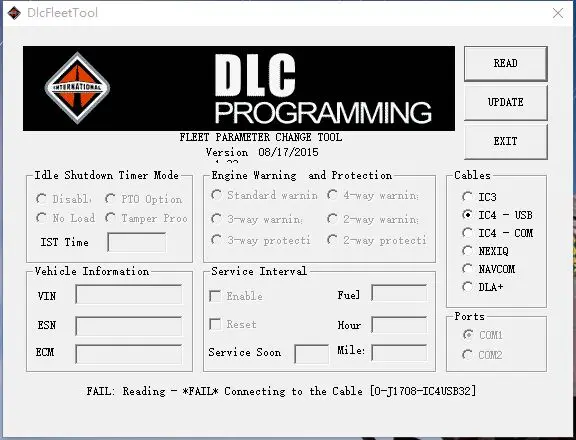 

For International DLC Fleet Programming