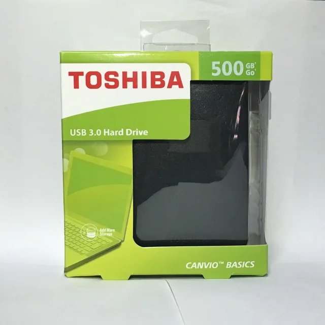 TOSHIBA CANVIO BASICS 500GB External Hard Drive Disk HD