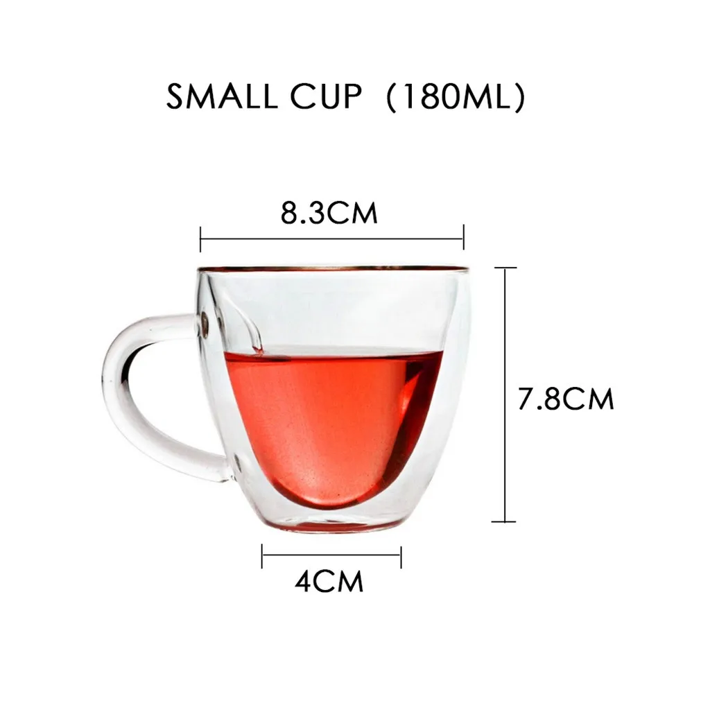 Любовь Сердце Медведь стакан для молока двойной термоизолированная кофейная чашка подарок термостойкая кружка устойчивая двойная стена слой водный цветок чашки чая
