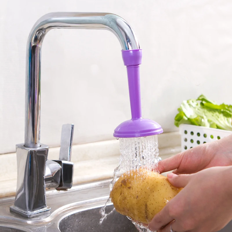 

360 Adjustable Flexible Kitchen Faucet Tap Extender Faucet Save Water Splash-Proof Water Outlet Shower Head Water Filter Sprink