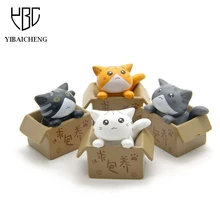 Cute Seek Nurturing Cheese Cat Cartoon Anime Action Figure Resin Toys DIY Model For Children Kids Christmas Toys Girls Gifts Cute Seek Nurturing Cheese Cat Cartoon Anime Action Figure Resin Toys DIY Model For Children Kids Christmas Toys Girls Gifts