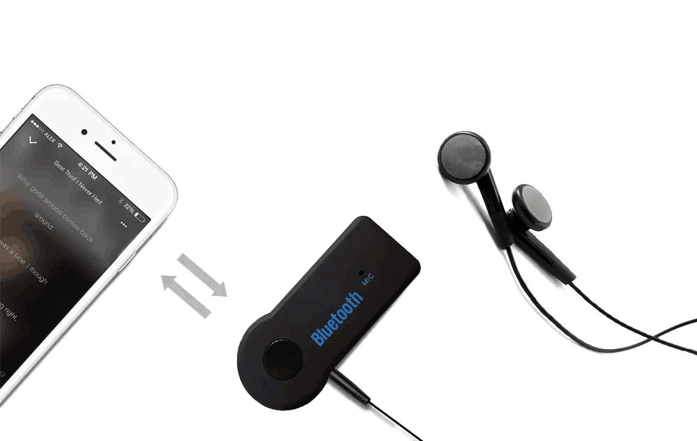 Vexverm 3,5 мм Jack AUX гарнитура громкой связи Беспроводной автомобиля Bluetooth, свободные руки, ресивер, набор, адаптер для наушников MP3 Музыка Аудио приемник адаптер Z35