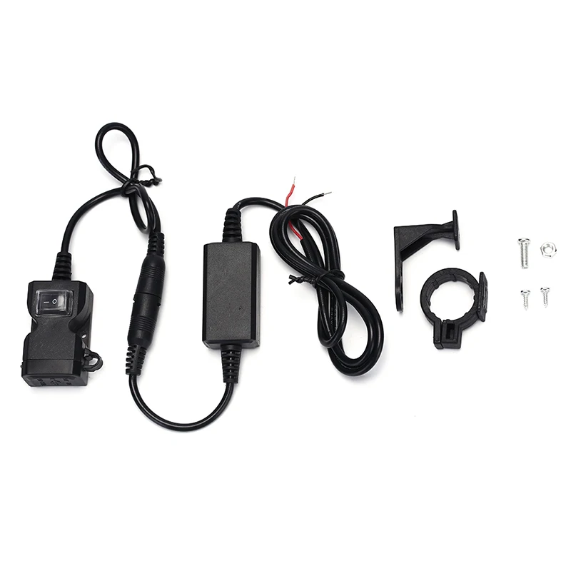 1 шт. двойной USB Порты и разъёмы 12 V Водонепроницаемый мотоцикл зарядное