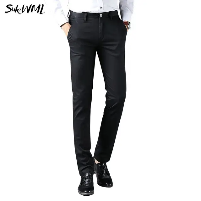 Tienda Online Sukiwml Formal Boda Hombres Traje Pantalones 2019