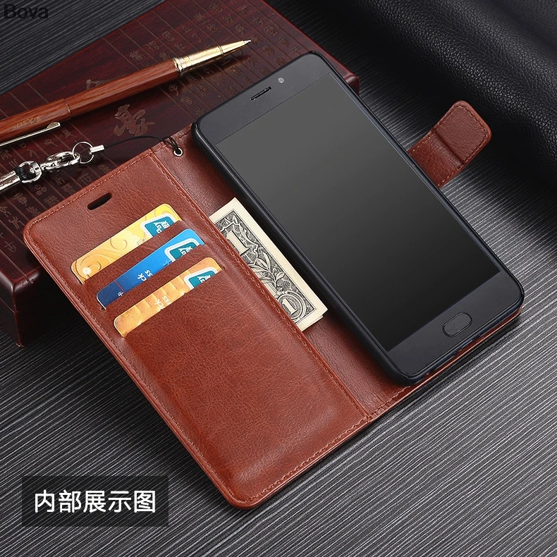 Премиум искусственная кожа флип чехол держатель карты для Meizu M6 NOTE 5 дюймов