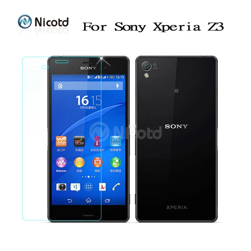 2 шт./лот, переднее+ заднее закаленное стекло для sony Z3 Z Z1 Z2 Z4 Z5Prenium, Защита экрана для sony Xperia M4 Aqua M5 Z1 Z3 Z5 compact - Цвет: For Xperia Z3