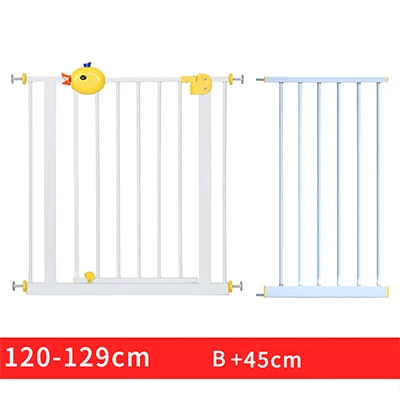 65-130 см Детская безопасность забор двери Детские лестничные перила изоляция двери бар pet забор без ударов - Цвет: 120-129 cm