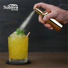 Серебряное и золотое покрытие стекло биттеры спрей и пламя коктейль спрей бутылка вина коктейль бармен стекло опрыскиватель Бар инструменты