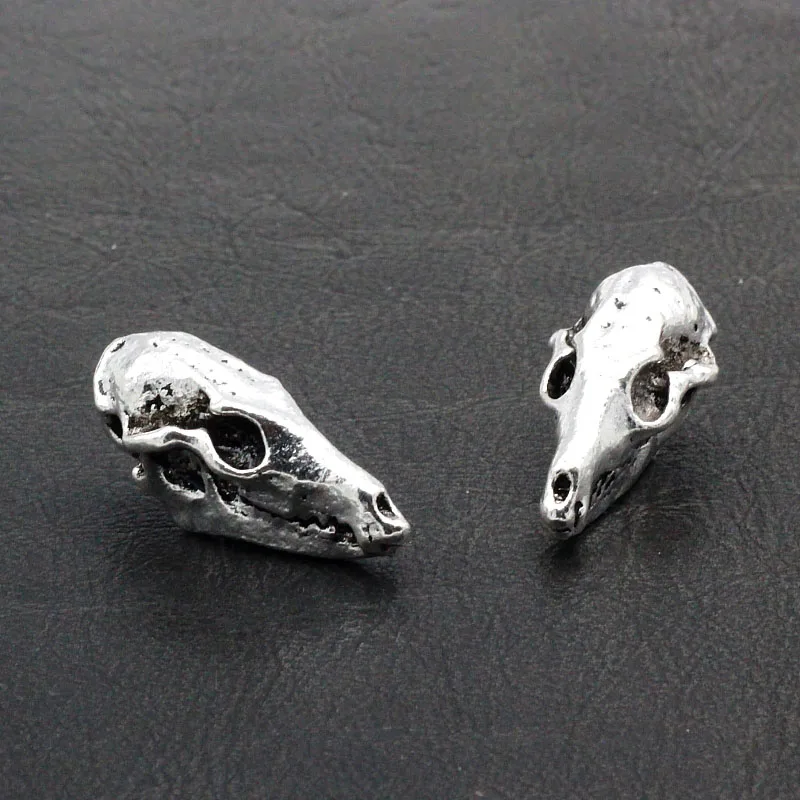 10pcs-lot-New-arrival-Charm-ancient-silver-dinosaur-skull-beads-pendant-DIY-handmade-bracelet-Halloween-gift (2)