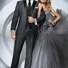 Смокинги для Жениха Лучший мужской костюм жениха Мужчины Свадебный костюм куртка+ брюки+ жилет жениха одежда