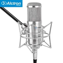 Alctron GT-2B Профессиональный Большой мембранный трубчатый конденсаторный Студийный микрофон, профессиональный трубчатый конденсаторный микрофон для записи