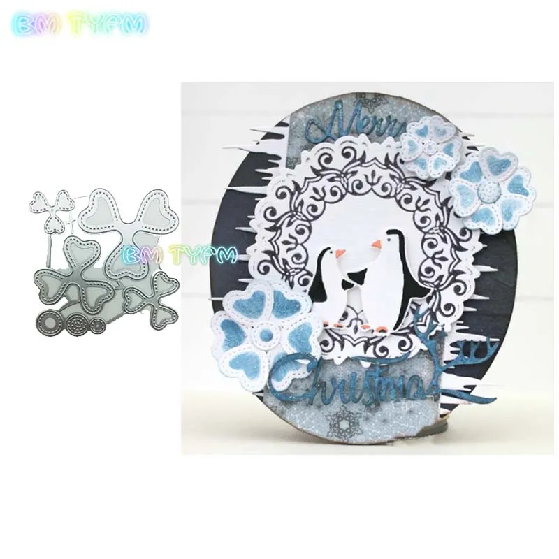 

BM Flower heart Metal cutting dies new 2018 DIY Scrapbooking album Decorative Embossing Hand-on Paper Cards