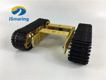 

T101 mini Tank car DC motor,Alloy Chassis Frame Structure For robot education modification DIY tank model teaching demo Diy