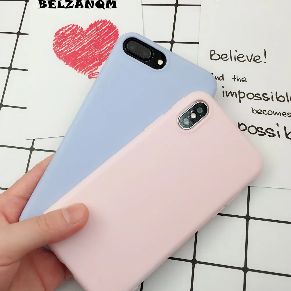 

360 Full Candy Cover for iPhone X s case XR XS MAX Shockproof Soft Silicon TPU Matte Case for iPhone 6 s 8 7 6s Plus Case 5 s SE