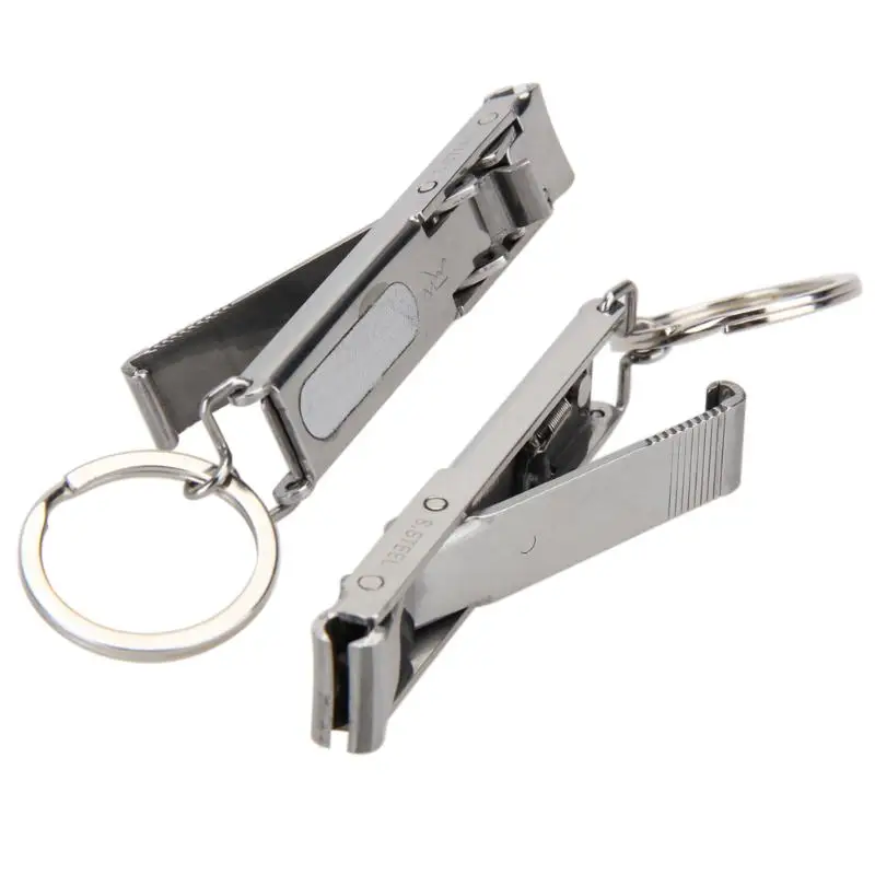 

EDC Keychain Tool Foldable Stainless Hand Toe Nail Clippers Cutter Portable Outddor Camping Hiking Travel Z70