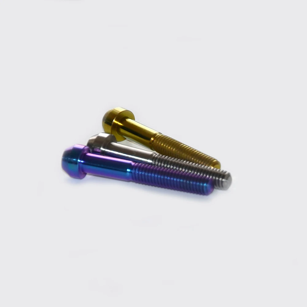 

M6 x 40mm Titanium Flange Concave Screws Bolts for Bicycle Headset Bolt Torx Head Titanium Fastener for Motorcycle