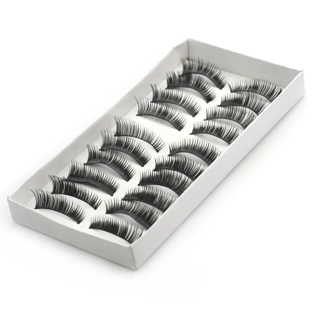 

10 Pairs Thick False Fake Eyelashes Eye Lash Make Up set Eye Extension