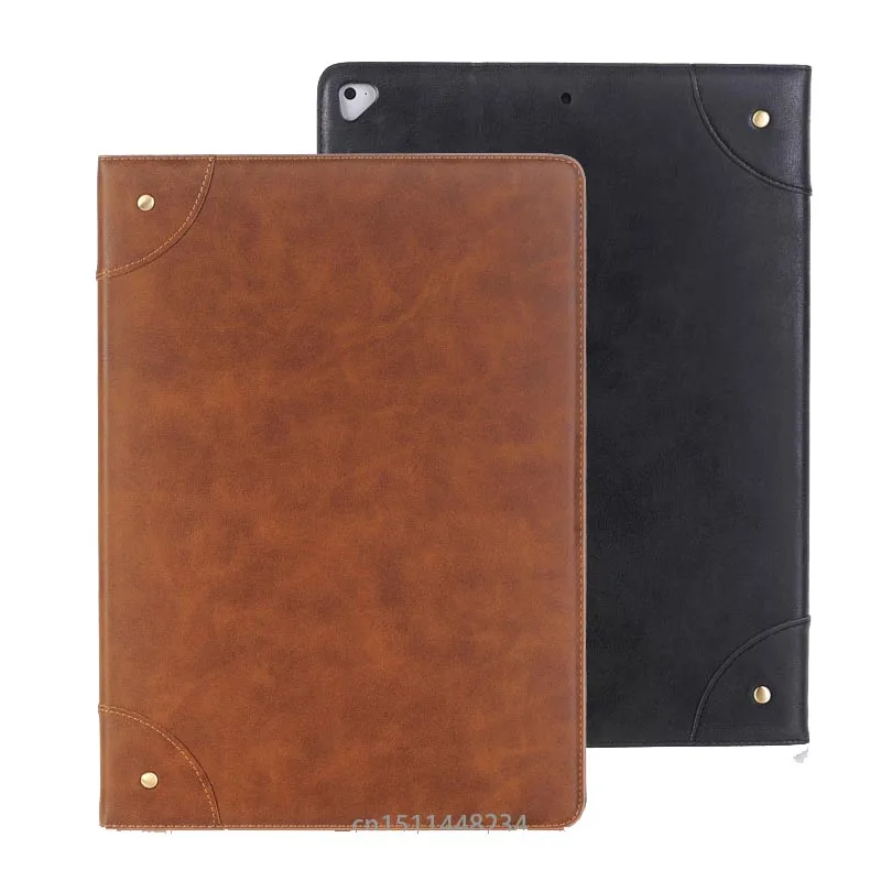 

For Apple Ipad Pro 12.9" 2017 Case, fashion Retro PU Leather Cases for ipad pro New 12.9 2017 Tablet smart cover case+pen