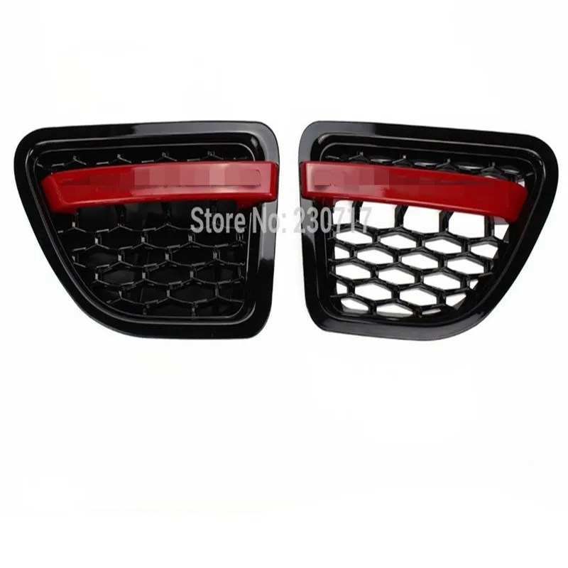 Черно красная решетка радиатора RANGE ROVER SPORT Wing SIDE VENT AIR для LAND 06 09|grill red|range rover grillrange