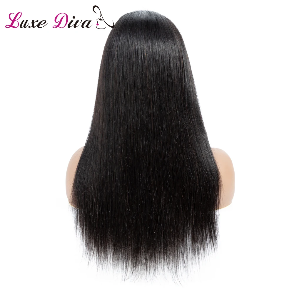 LD прямые Синтетические волосы на кружеве человеческих волос парики Бесплатный Часть бразильский парик из натуральных волос