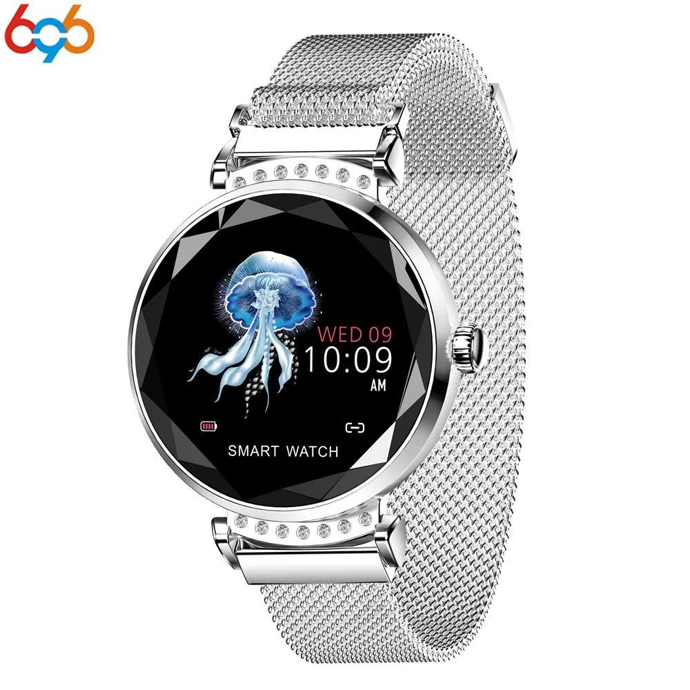 

696 H2 Smart watch Waterproof Women ladies fashion Smartwatch Heart rate monitor Fitness Tracker For android and IOS PK S3 band