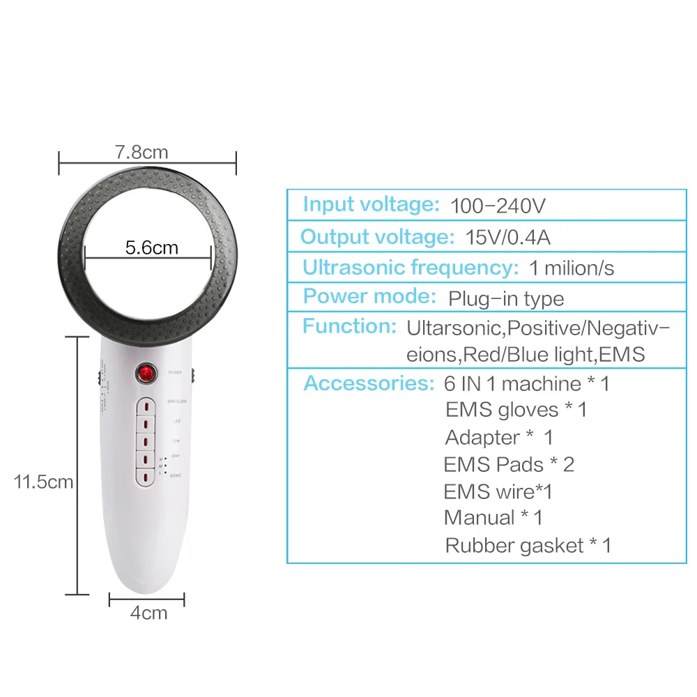 Ультразвуковая кавитация, EMS, потеря веса, для тела, для лица, для похудения, массажер для красоты, Липо, Антицеллюлитный жиросжигатель, гальванический, инфракрасный, Ультрас