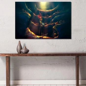 

Little Mermaid Ariel HD Wallpaper Wall Art Canvas Posters Prints Painting Oil Wall Pictures Bedroom Modern Home Decor Framework