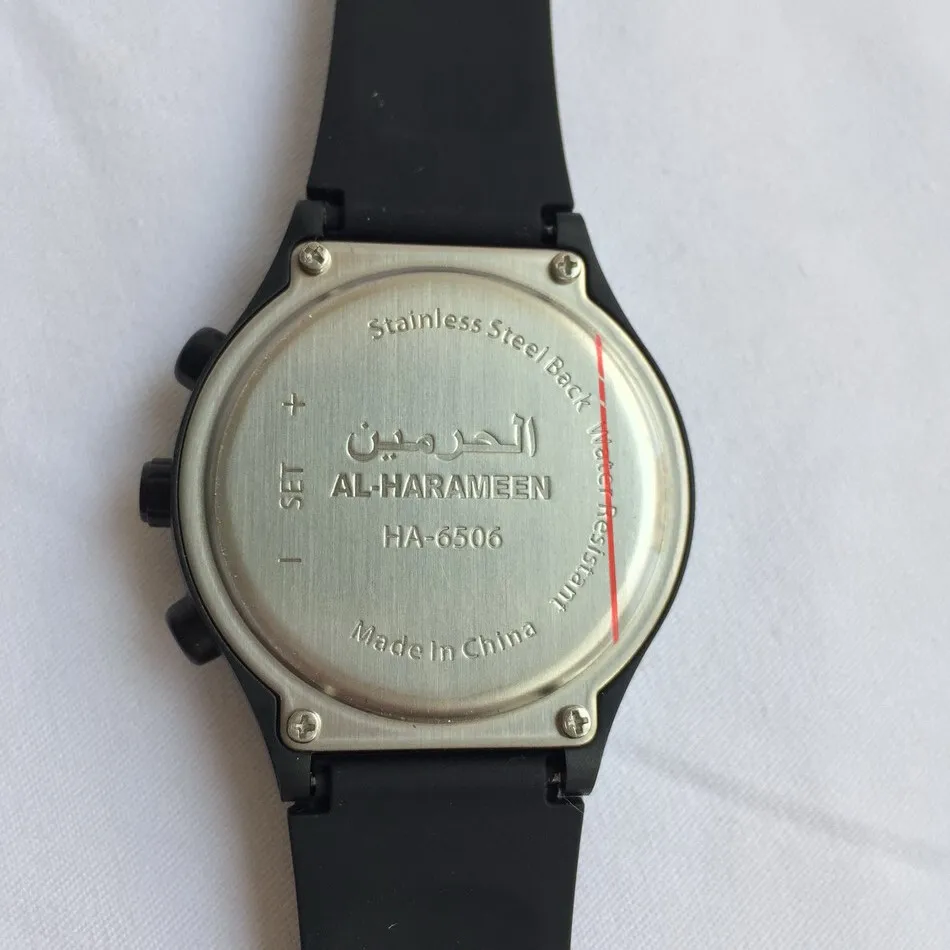 Новый Часы с мусульманским азаном Alharameen мусульманские спортивные наручные часы