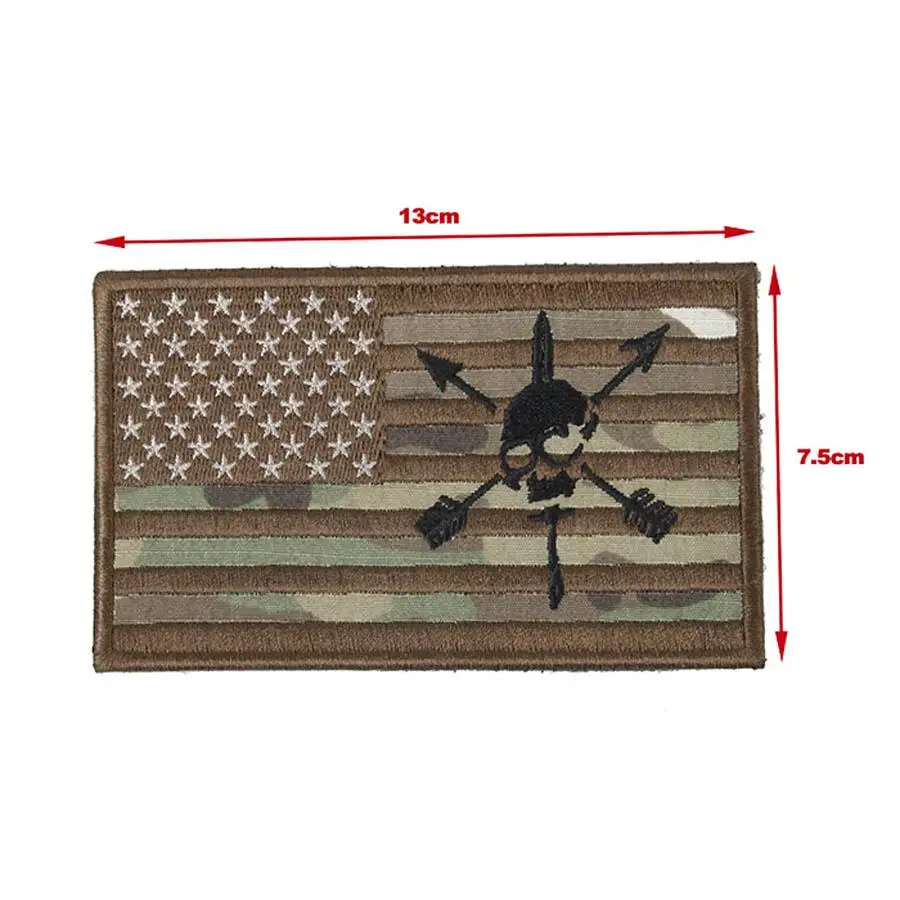 

TMC 12.7x7.9cm Military Hunting Large US Flag Patches Badge Infrared Patch