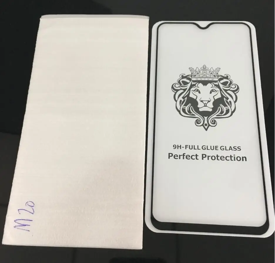 

200pcs camdems Tempered Glass Full glue Cover Screen Protector For M30 M20 M10 A9 pro 2019 A750 A2 core A9 2018 S10e A30 A50