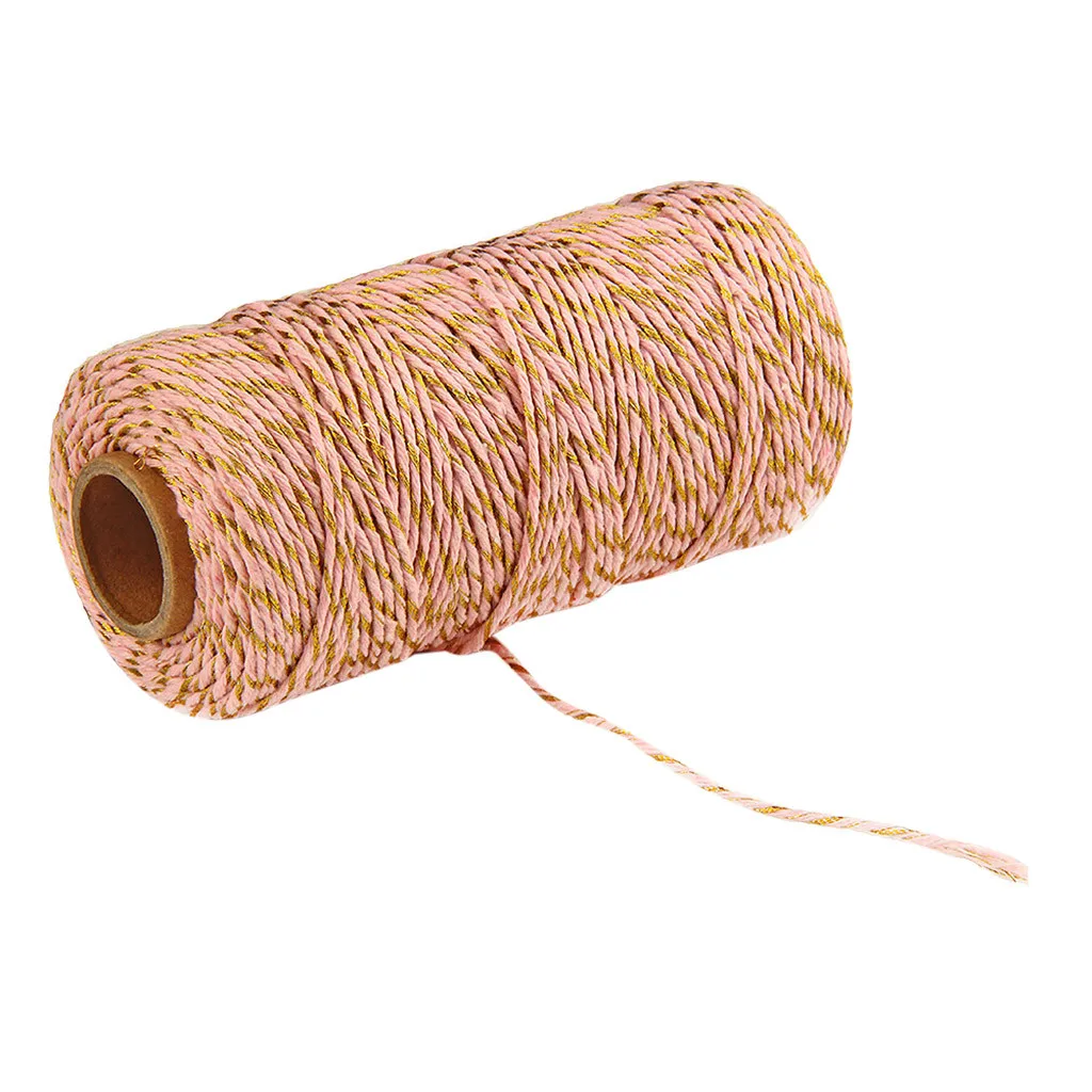 100 м ручной работы пеньковые льняные шнуры веревка для связывания двух цветов Шпагат Веревка для поделок украшение cuerda yute corde chanvre J21#5