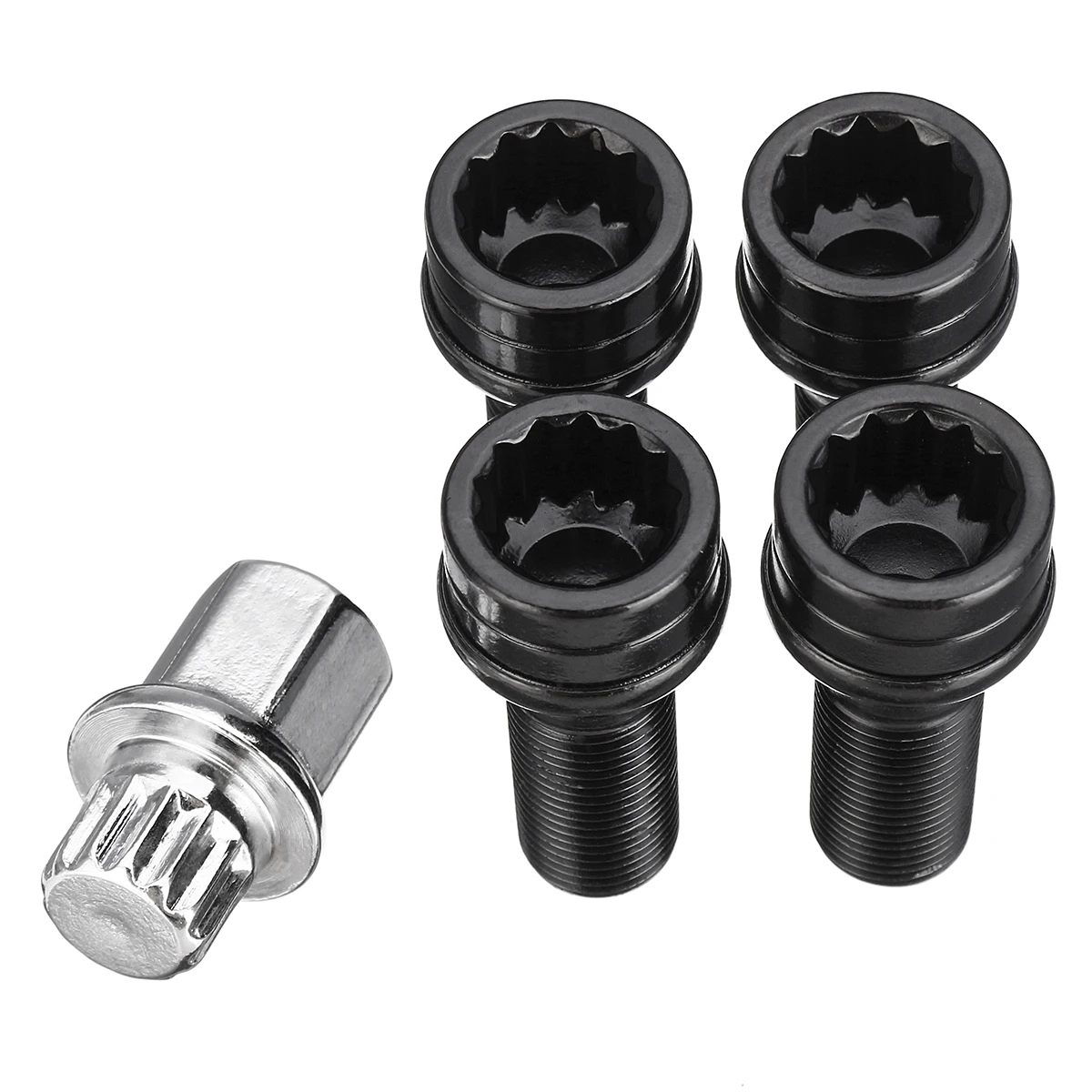 4 x Extended Locking Wheels Bolts for BMW Mini's M14 x 1.25 43mm Long 