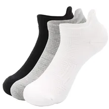 3 пара/лот для мужчин женщин Elite спортивные дышащие хлопковые носки пот абсорбент махровые подушки противоударный лодыжки носки для девоче
