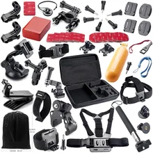 Sports Camcorder Accessories sets Chest strap headband Monopod kits for Gopro hero SJCAM XIAOYI action cameras