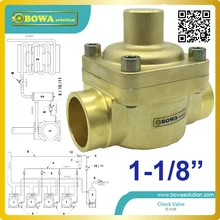 1-1/8″ plunger Check Valve installed in any section of a refrigerating system, avoiding an inversion of the refrigerating flow,
