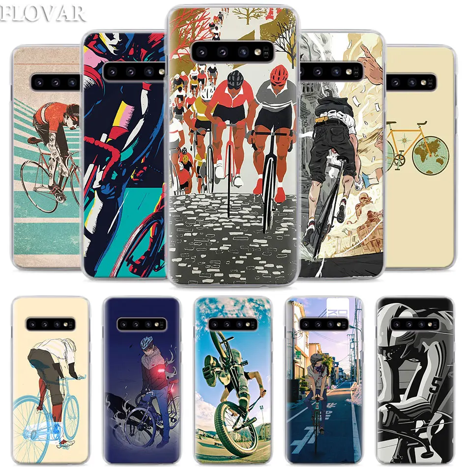 

BIKE CYCLING Phone Case for Samsung Galaxy S10e S10 Plus S7 S8 S9 Plus Note 8 9 10 Plus S10 5G M20 M30 Hard Case Coque