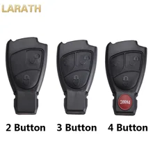 LARATH New Replacement 2/3/4 Buttons Remote Key Shell Fob Cover Car Key Case For Mercedes Benz B C E S ML SLK CLK Class