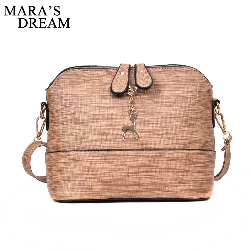 

Mara's Dream 2019 Deer Shell Women Messenger Bags PU Leather Fashion Lady Crossbody Mini Bag Women Shoulder Bags Drop Shipping