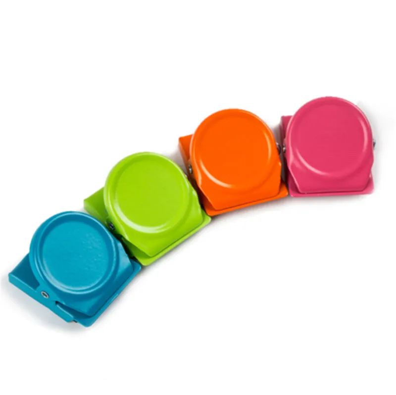 

2019 Brand New Style 8PCS Magnetic Metal Clip Strong Magnets Clips Refrigerator Whiteboard Wall