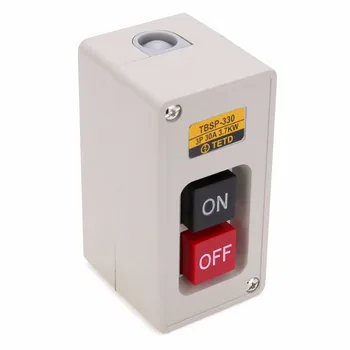 

1pc 3.7Kw 30A Power ON/OFF Push Button Switch TBSP-330 3 Phase For Textile Machinery